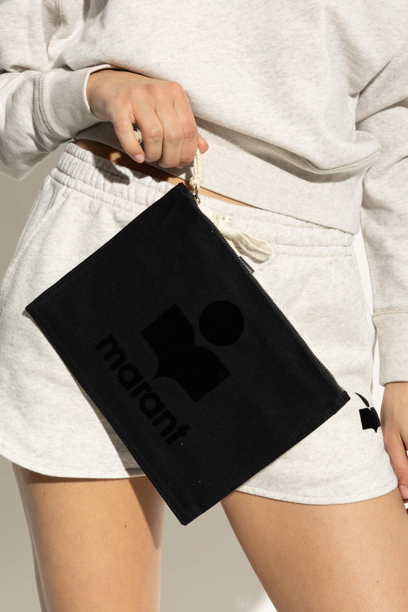 クラッチバッグ Isabel Marant Black Canvas Netia Pouch Isabel Marant Black Canvas Netia Pouch | italist
